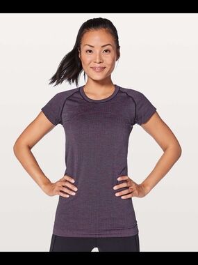 Lululemon Swiftly Tech Short Sleeve Crew Pink Paradise / Black / Lavender / Blue